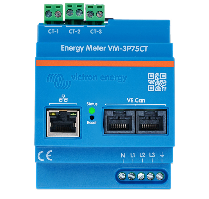 Victron Energy Meter VM-3P75CT trifasico bobina externa hasta 75A