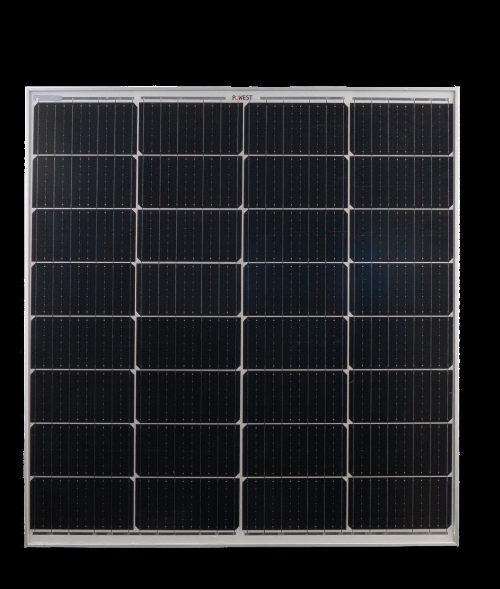 Panel solar fotovoltaico 120W monocristalino para 12V 800x760x25mm