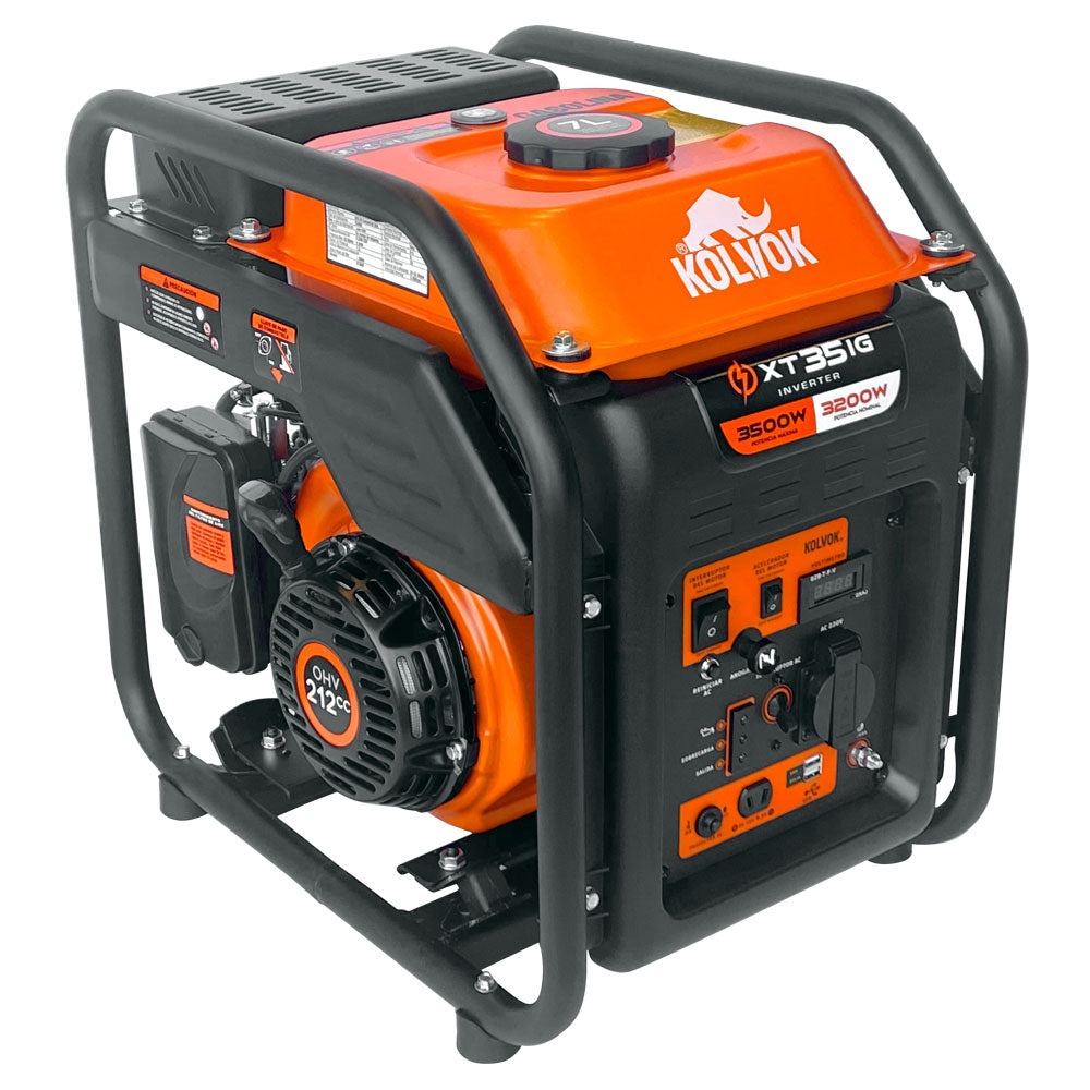 Generador Eléctrico Inverter Kolvok 3.5kVA Gasolina XT35IG